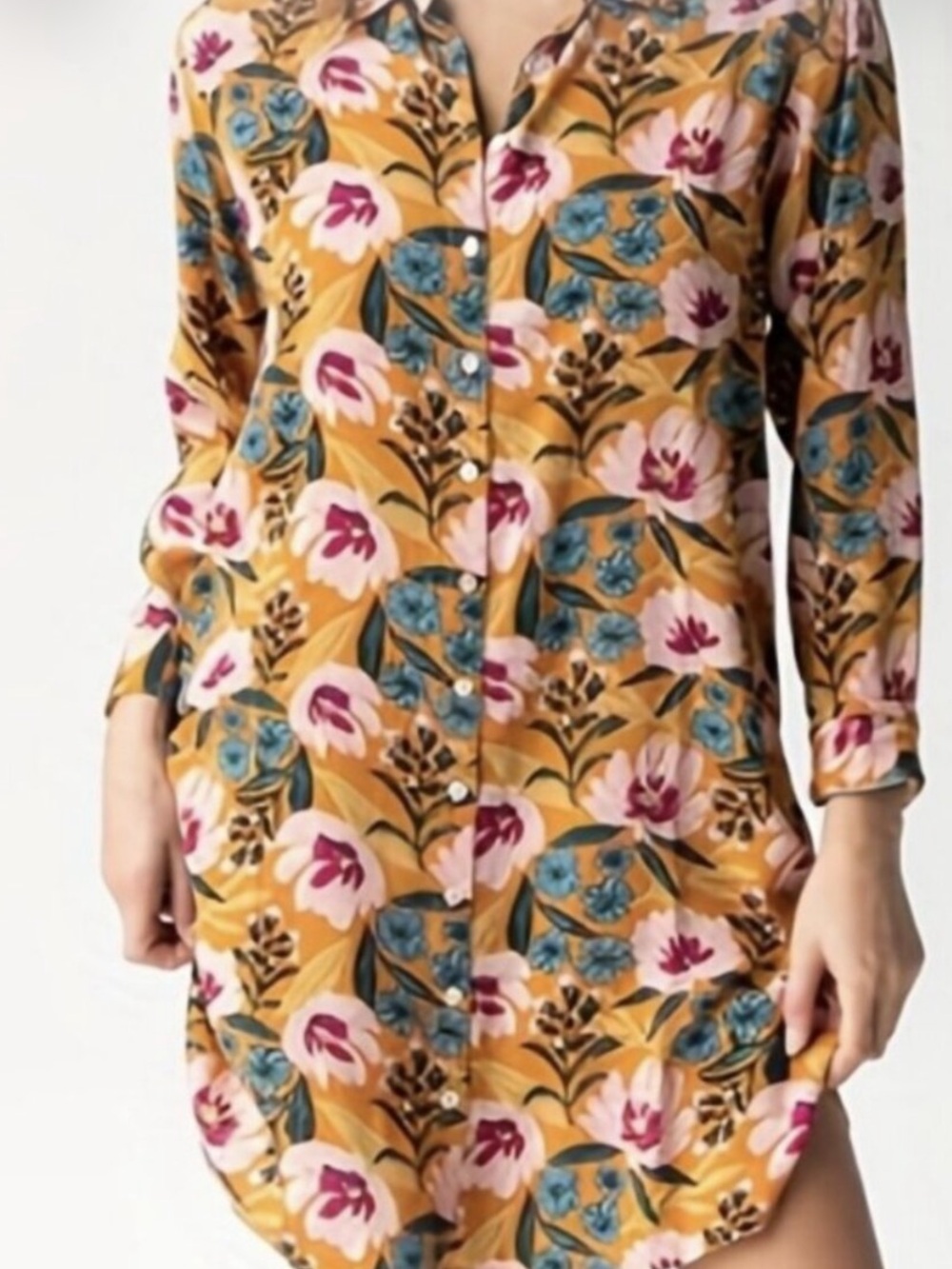 Natural Life Georgia Shirt Dress Size XL